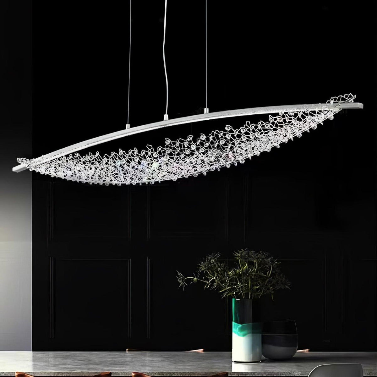 Elvarin lámpara colgante de cristal