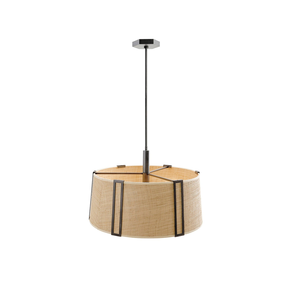 Gloruvyn lámpara de araña moderna minimalista de metal natural