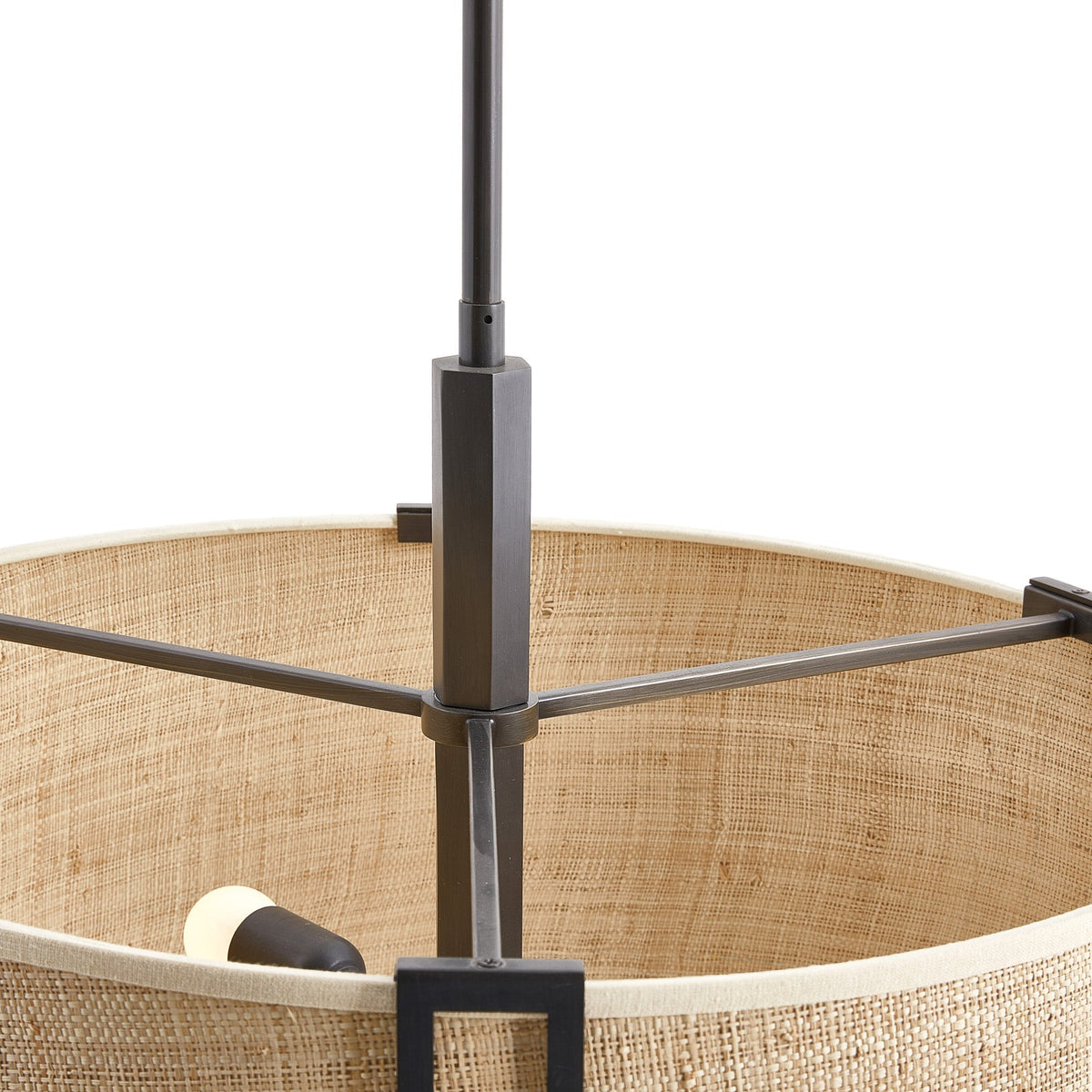 Gloruvyn lámpara de araña moderna minimalista de metal natural