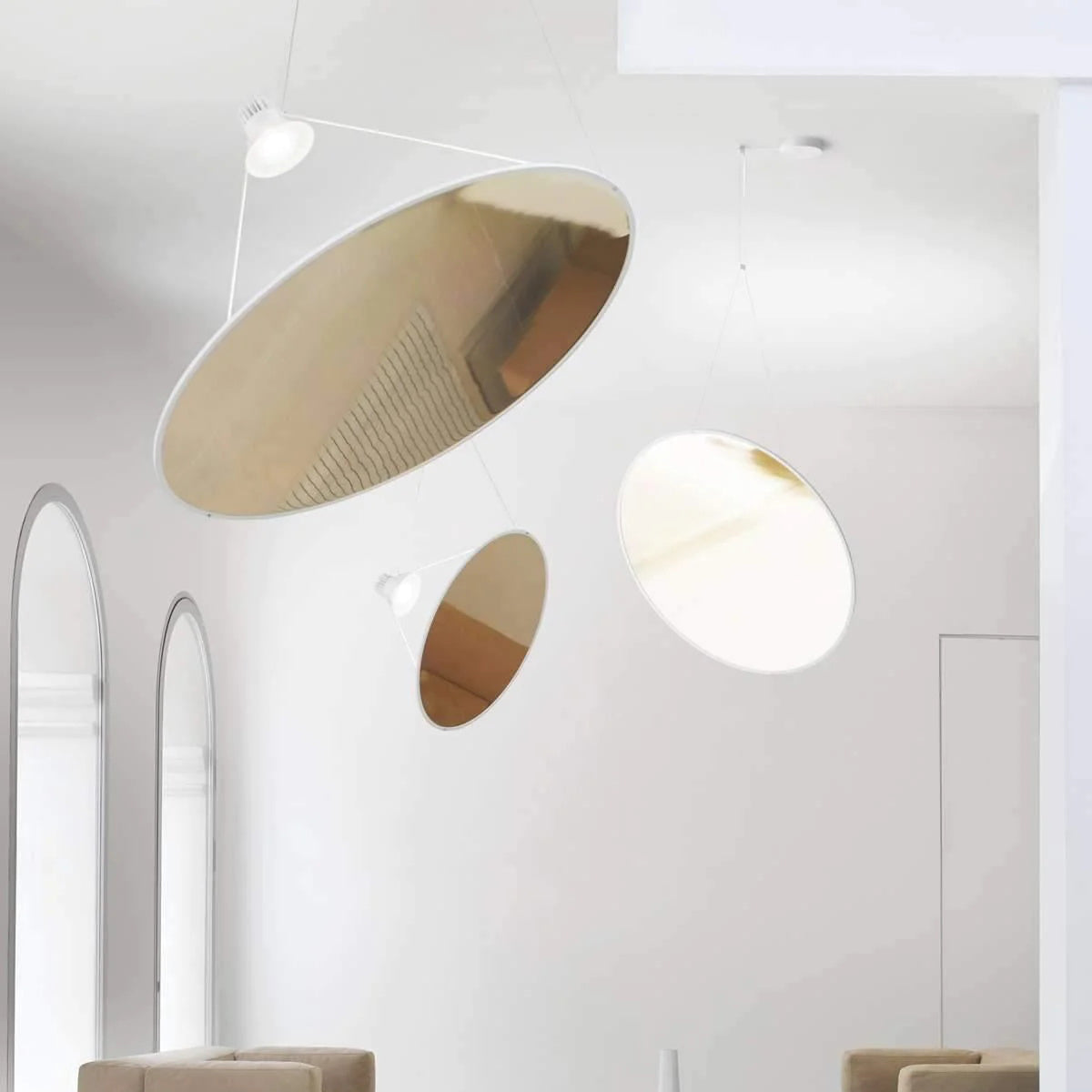 Brio lámpara colgante minimalista de acero