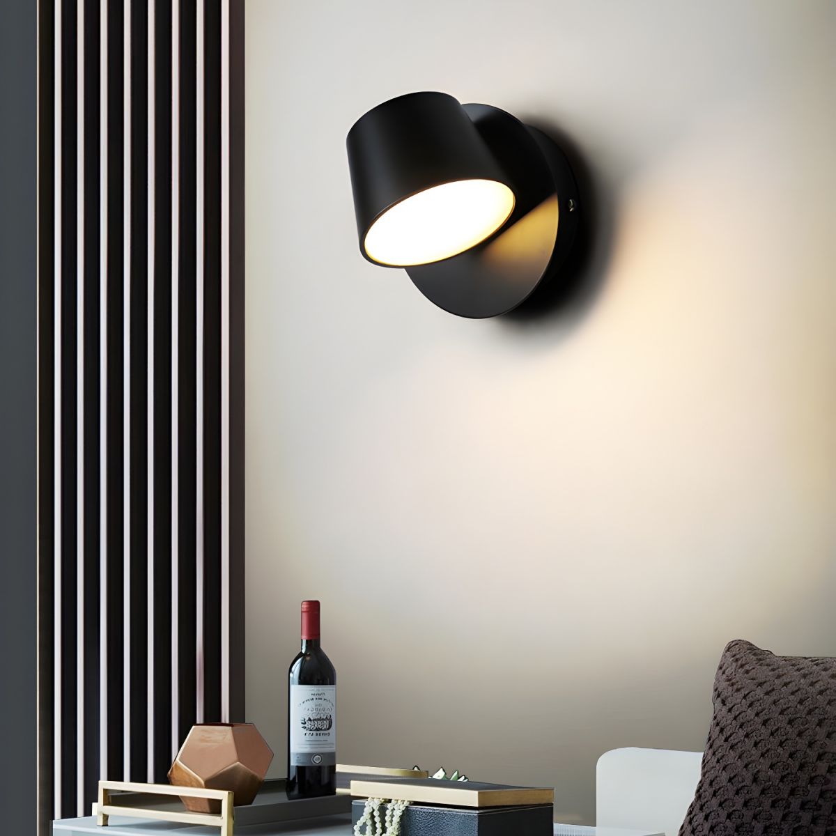 Aurlaeir aplique de pared regulable con enchufe enchufable