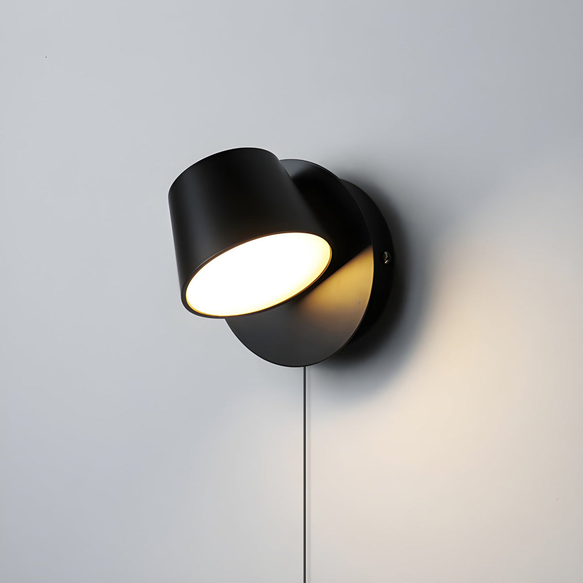 Aurlaeir aplique de pared regulable con enchufe enchufable