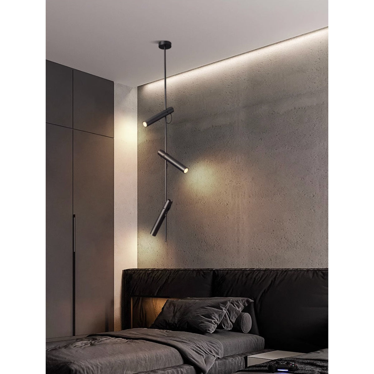 Jarnbruvyi lámpara colgante moderna minimalista lineal de metal