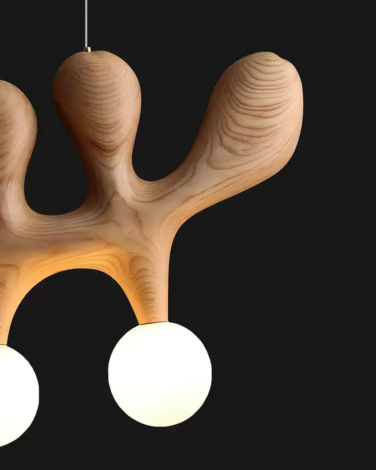 Sprout lámpara colgante contemporánea de madera