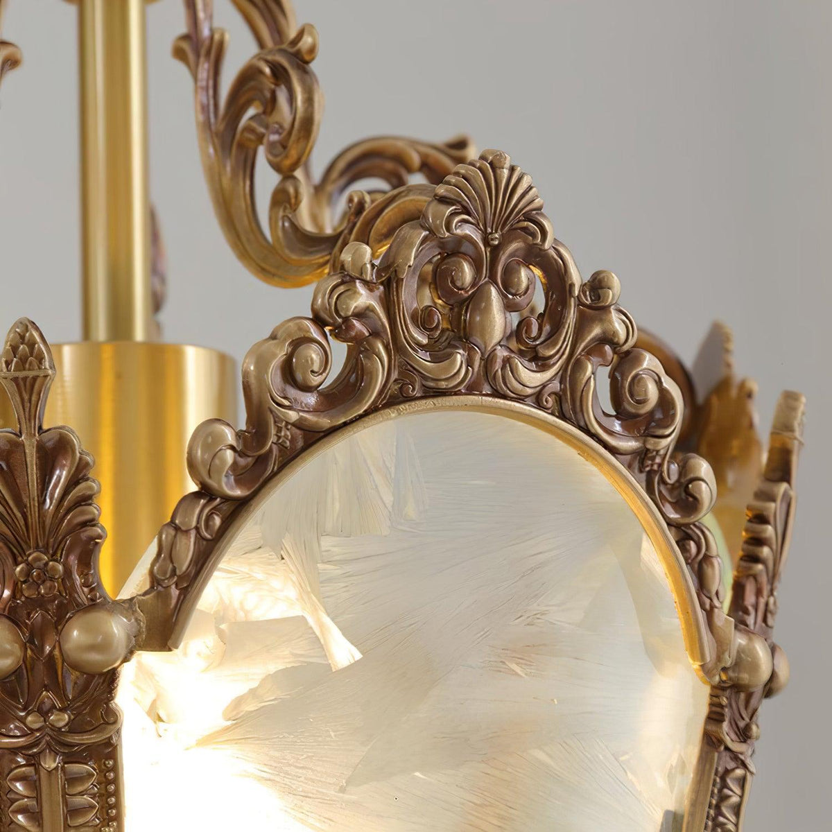 Auririelle lámpara colgante de latón estilo Imperio antiguo y elegante