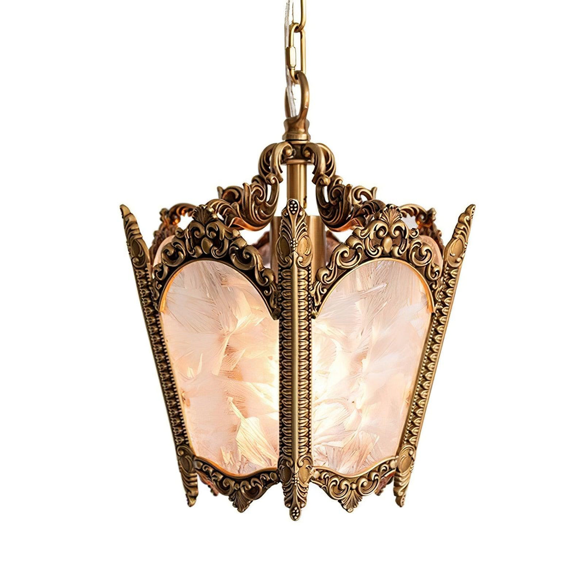 Auririelle lámpara colgante de latón estilo Imperio antiguo y elegante