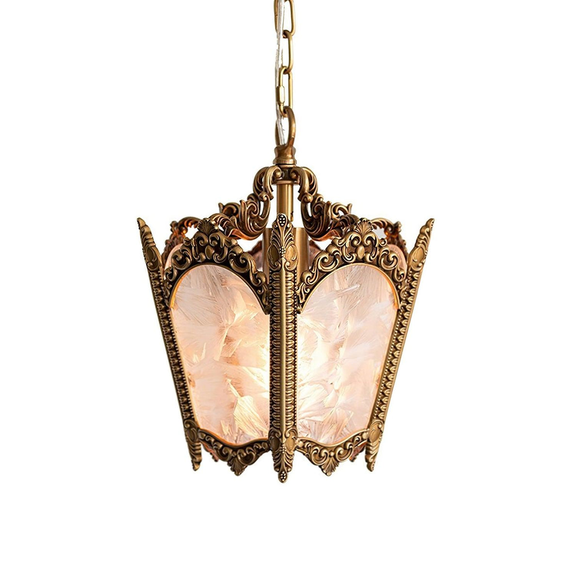 Auririelle lámpara colgante de latón estilo Imperio antiguo y elegante