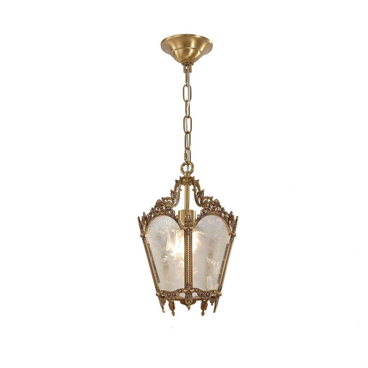 Auririelle lámpara colgante de latón estilo Imperio antiguo y elegante