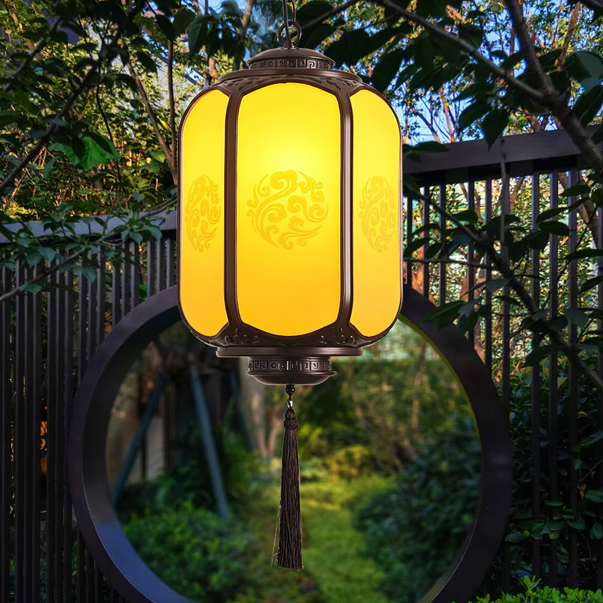 Dominex lámpara colgante Farol antiguo exterior rústico