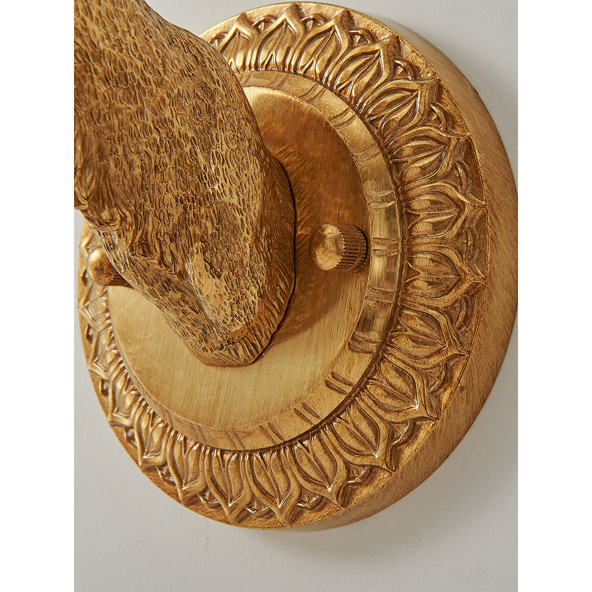 Antler aplique de pared de cristal