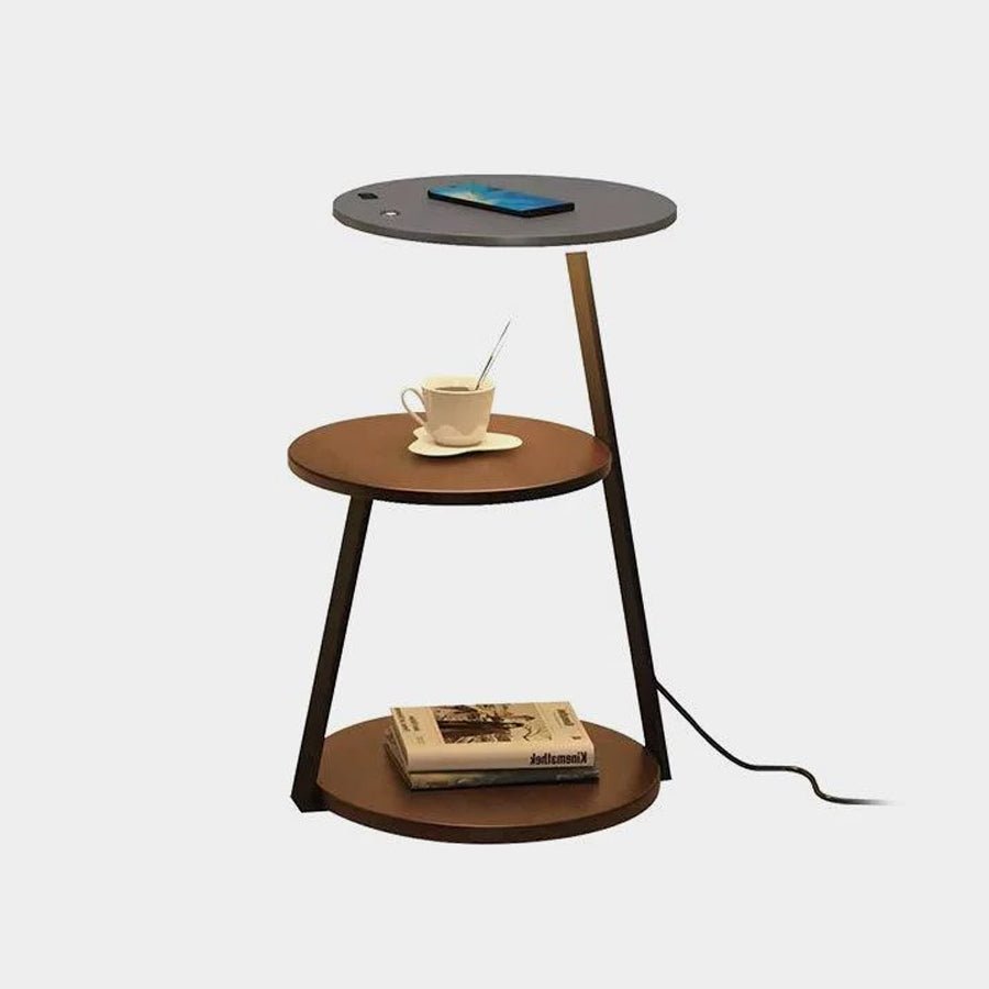 Mard lámpara de pie de madera contemporánea