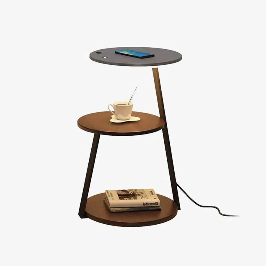 Mard lámpara de pie de madera contemporánea