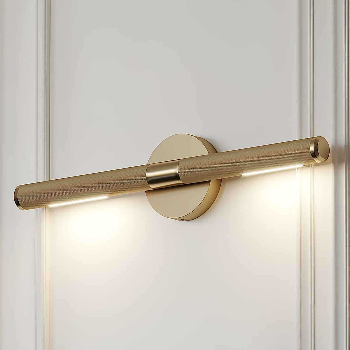 Sano aplique de pared moderno de latón LED