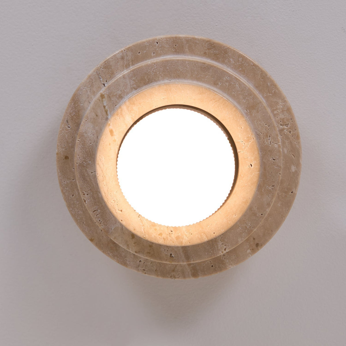 Zadoraris lámpara de techo de travertino en capas