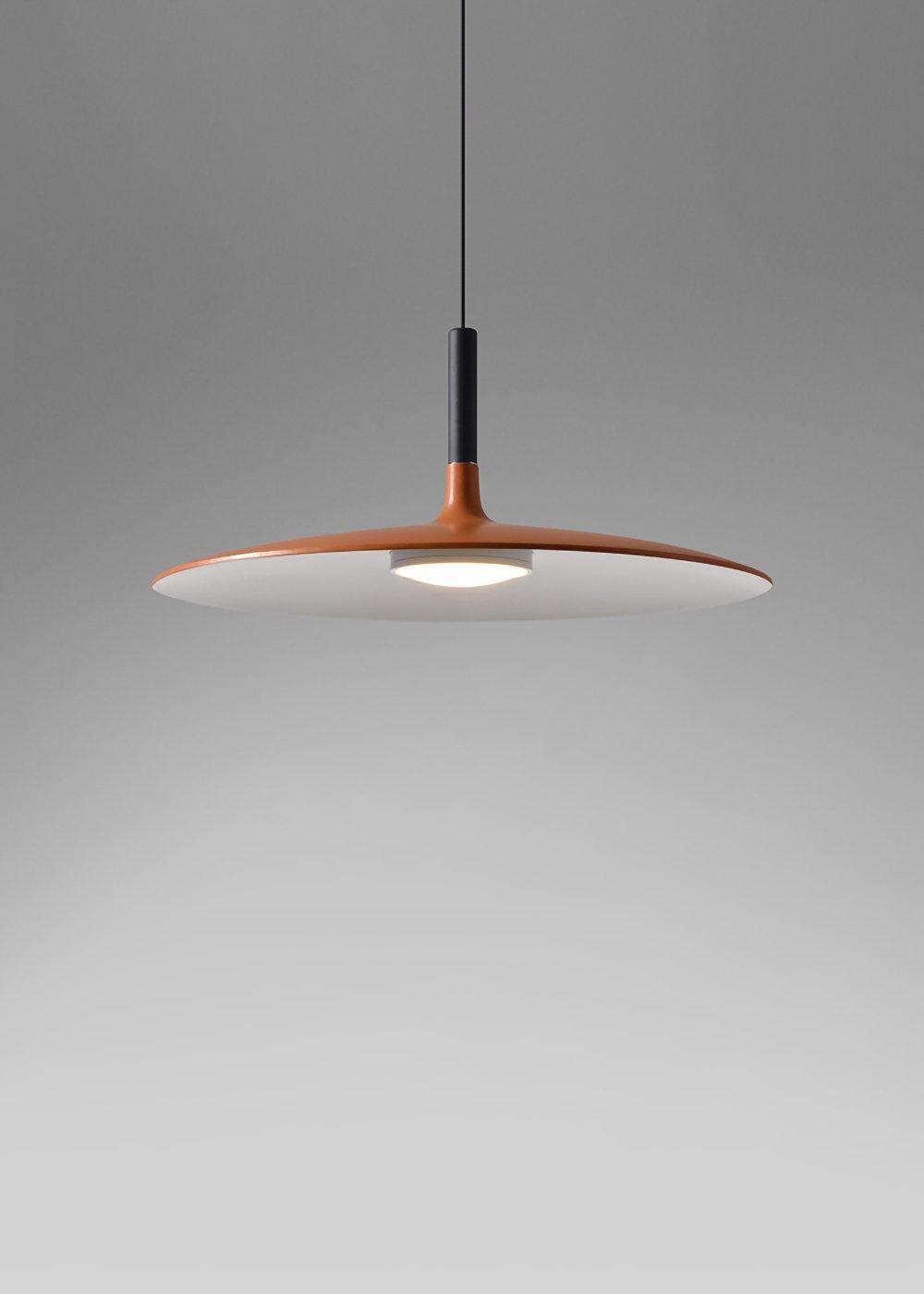 Ardinena lámpara colgante de aluminio disco plano