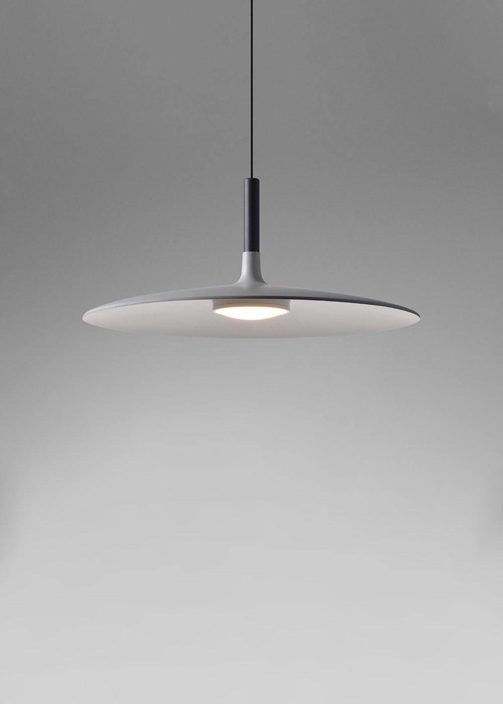 Ardinena lámpara colgante de aluminio disco plano