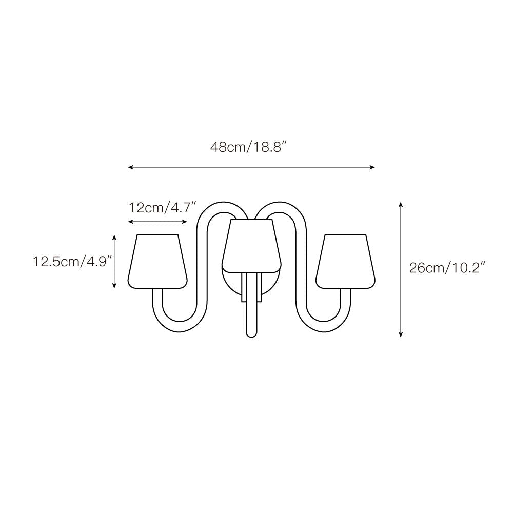 Norduvyi aplique de pared moderno minimalista de aluminio