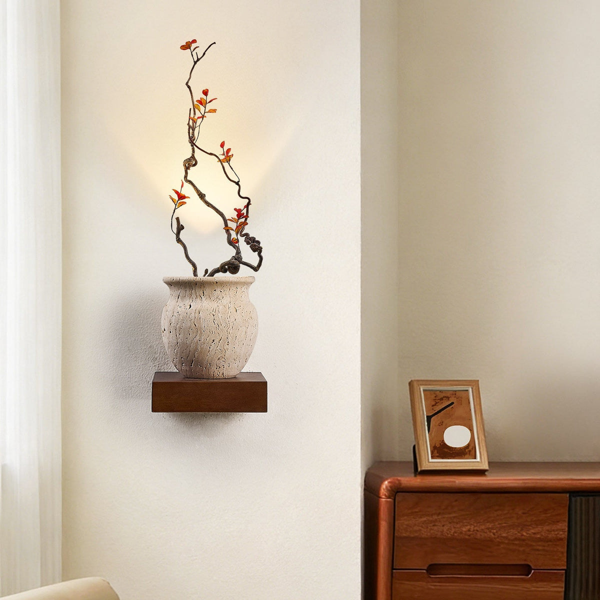 Teriinine aplique de pared escultórico