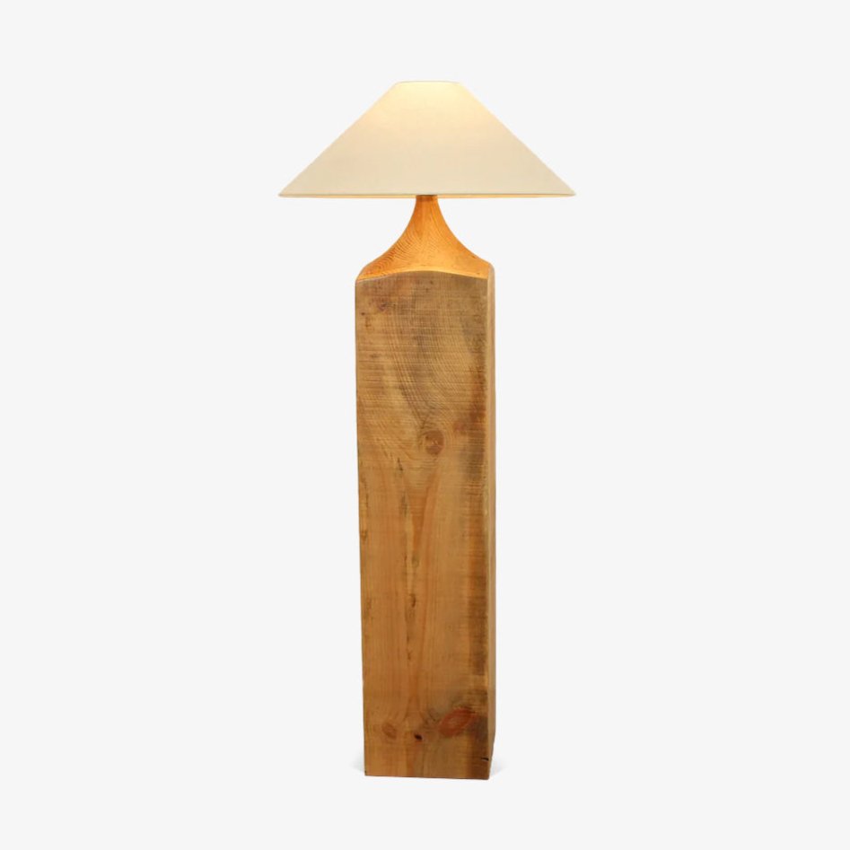 Rustica lámpara de pie Timber Column