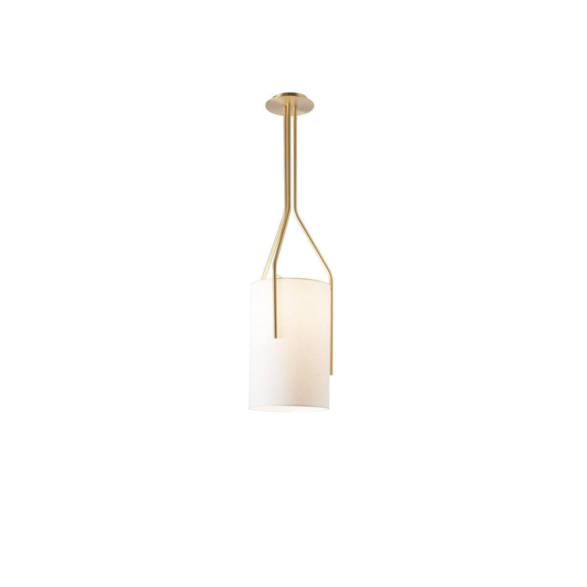 Cex lámpara de araña LED 3-luces latón moderna