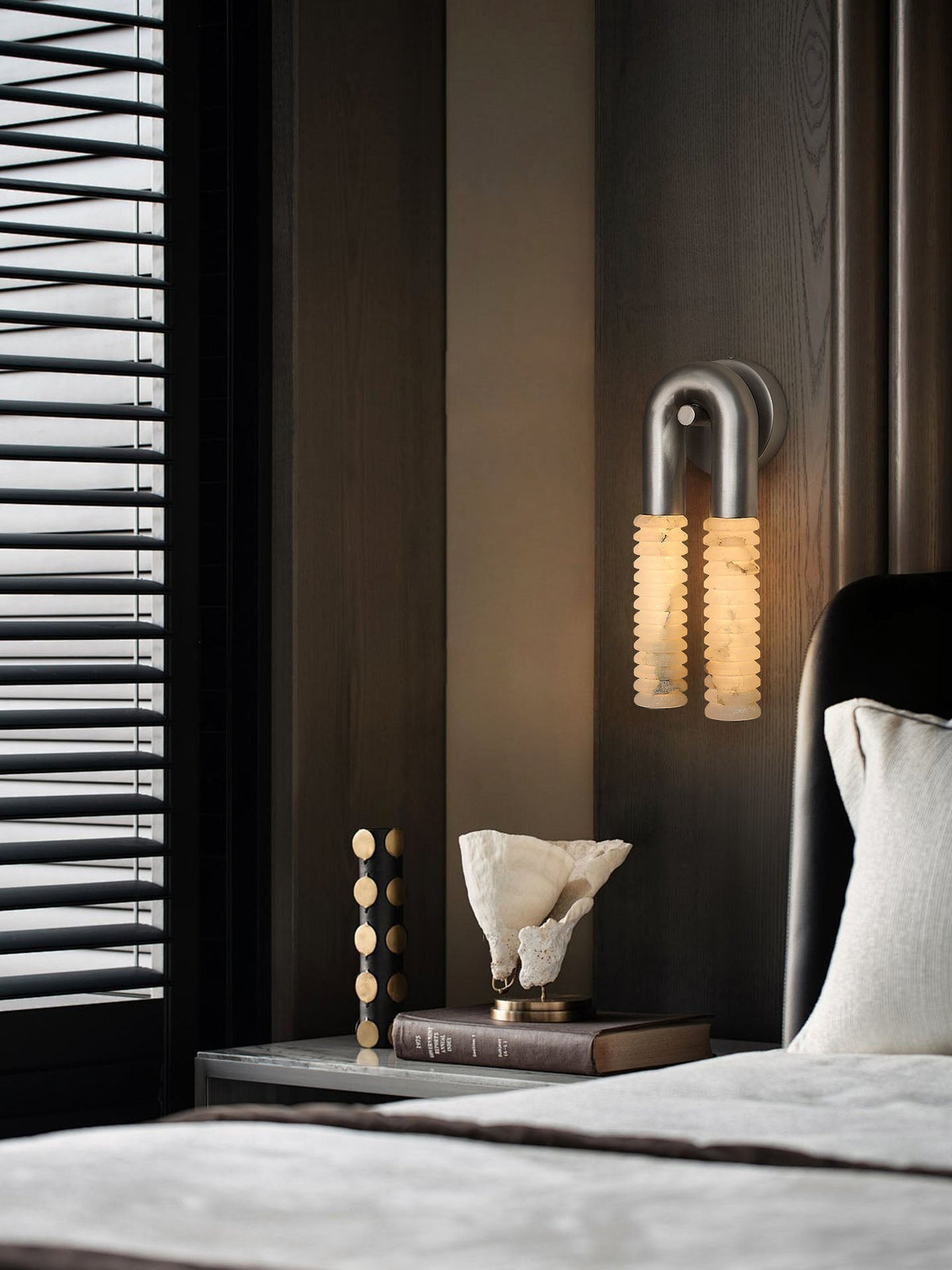 Talbe alabastro Arc Ridge aplique de pared moderno