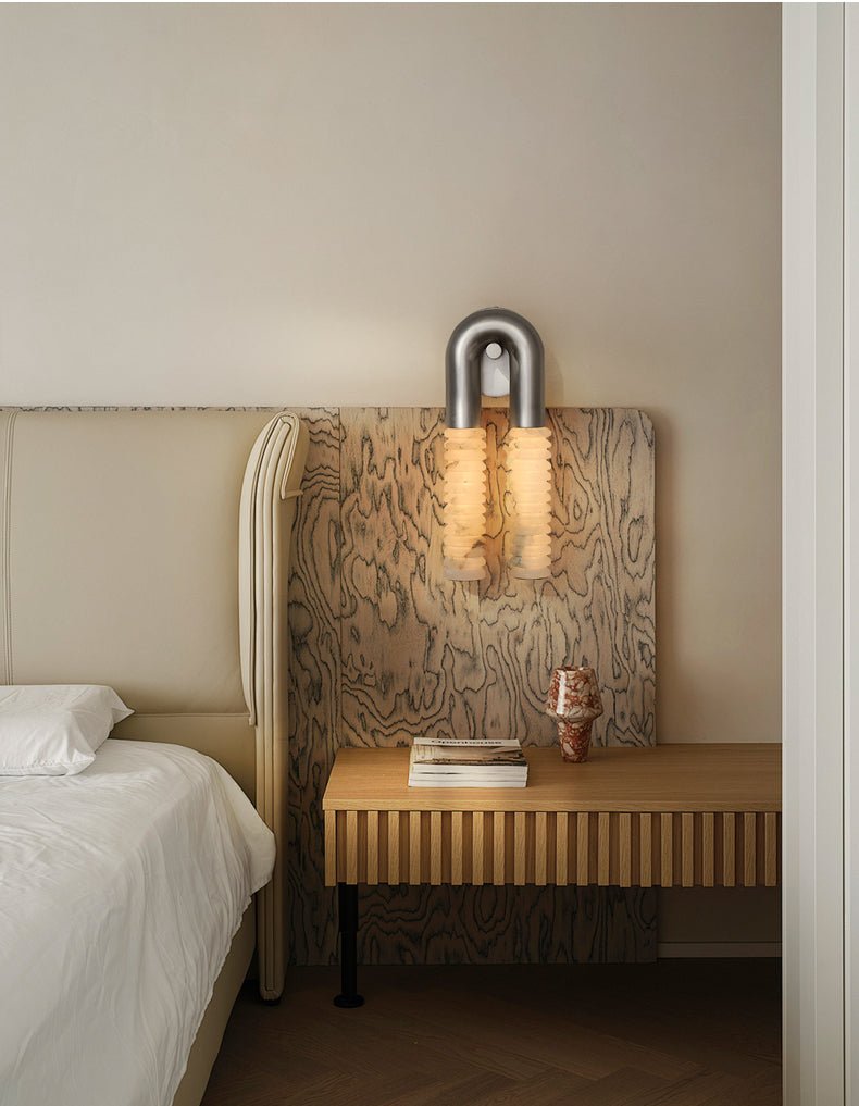 Talbe alabastro Arc Ridge aplique de pared moderno