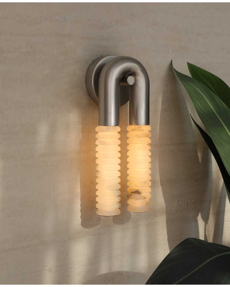 Talbe alabastro Arc Ridge aplique de pared moderno