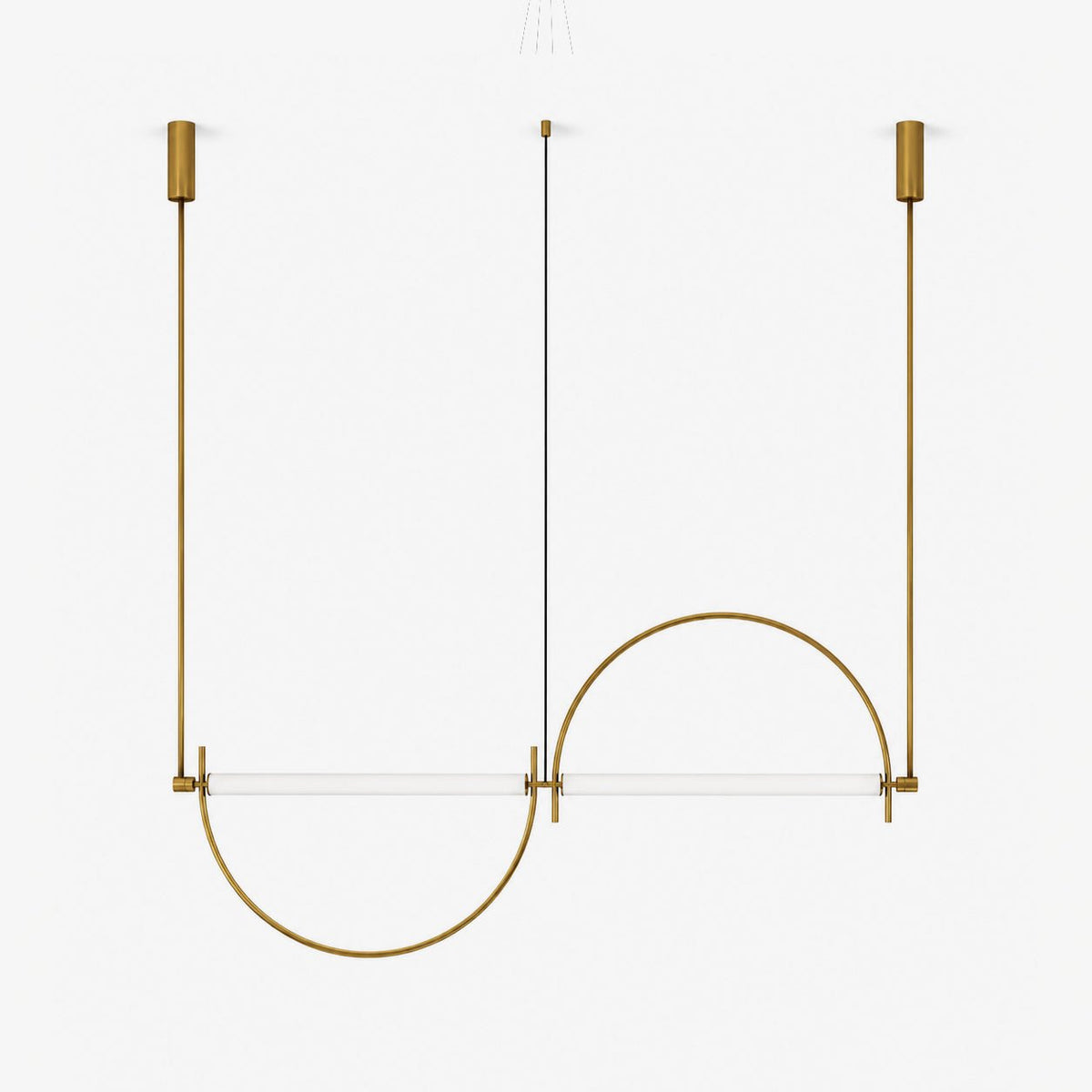 Arched lámpara de araña lineal con LED