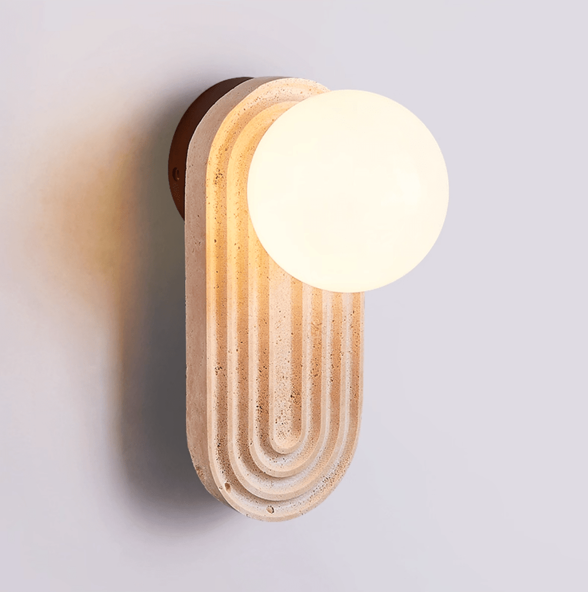 Fuleno aplique de pared en travertino