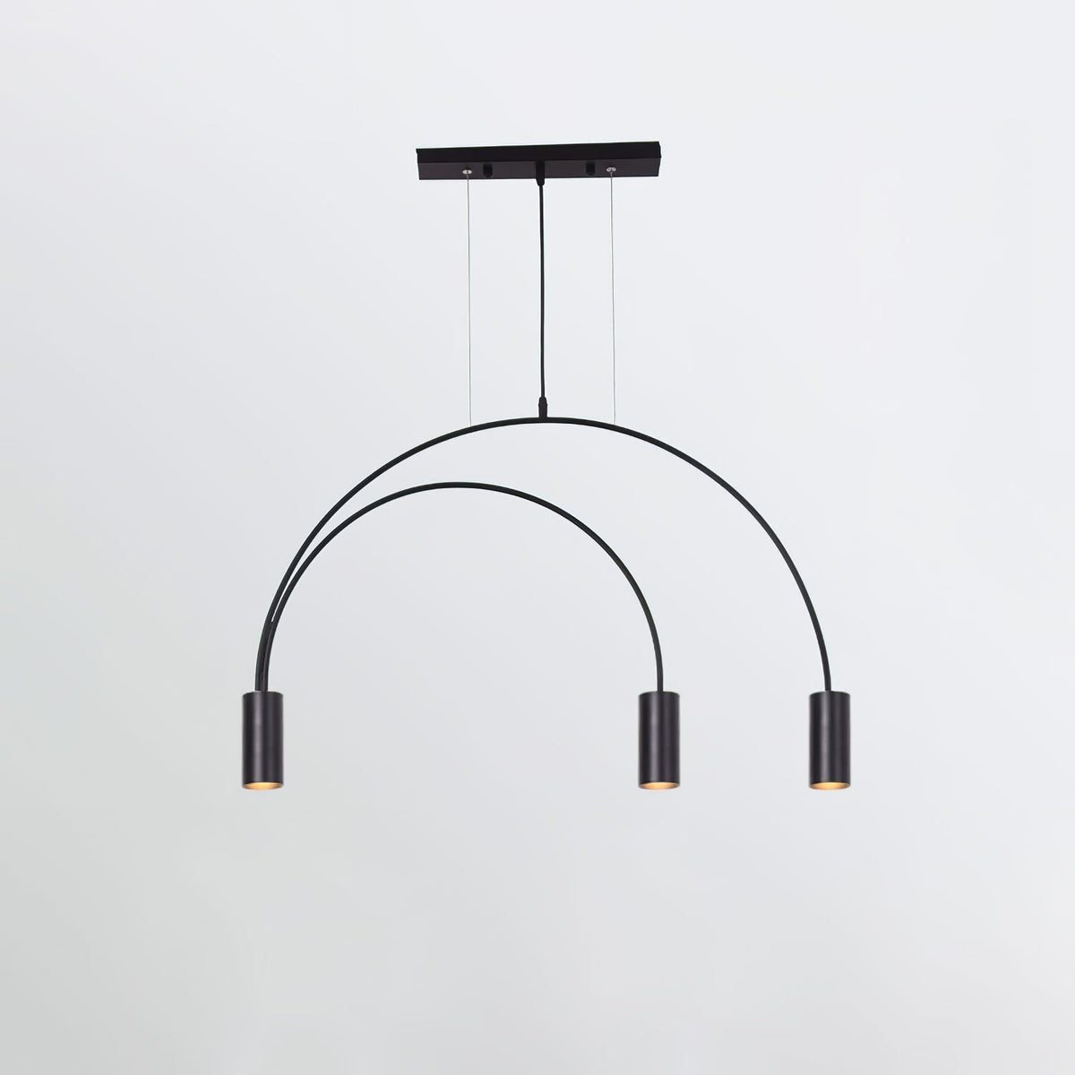 Noriel lámpara colgante minimalista con cilindros superpuestos para comedor cilíndrico