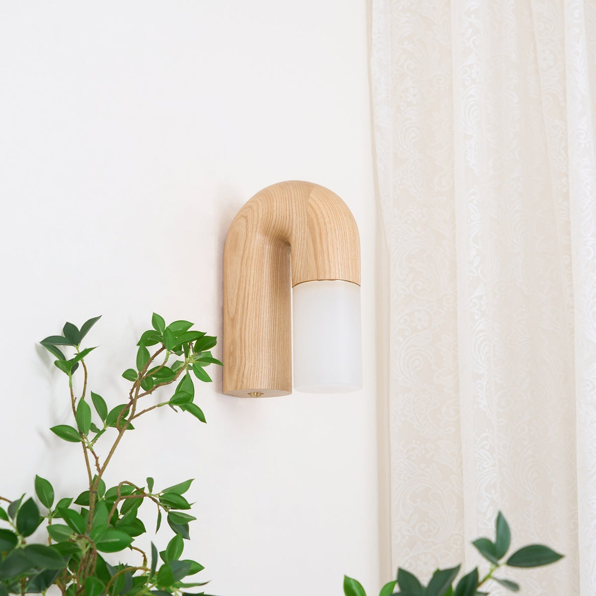 King aplique de pared moderno minimalista de madera