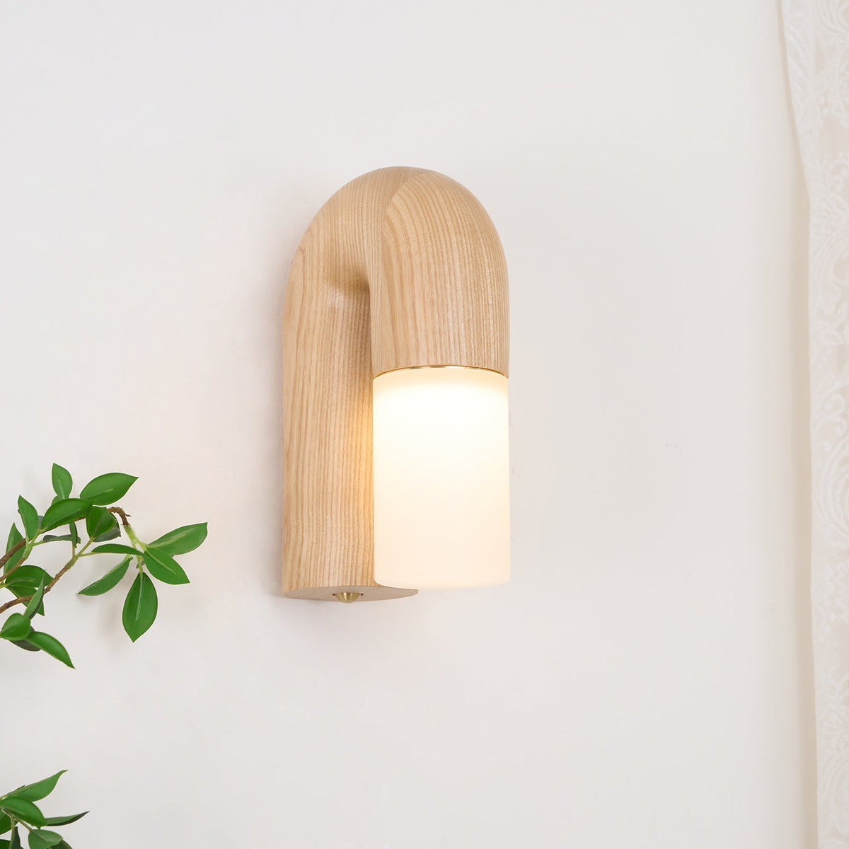 King aplique de pared moderno minimalista de madera