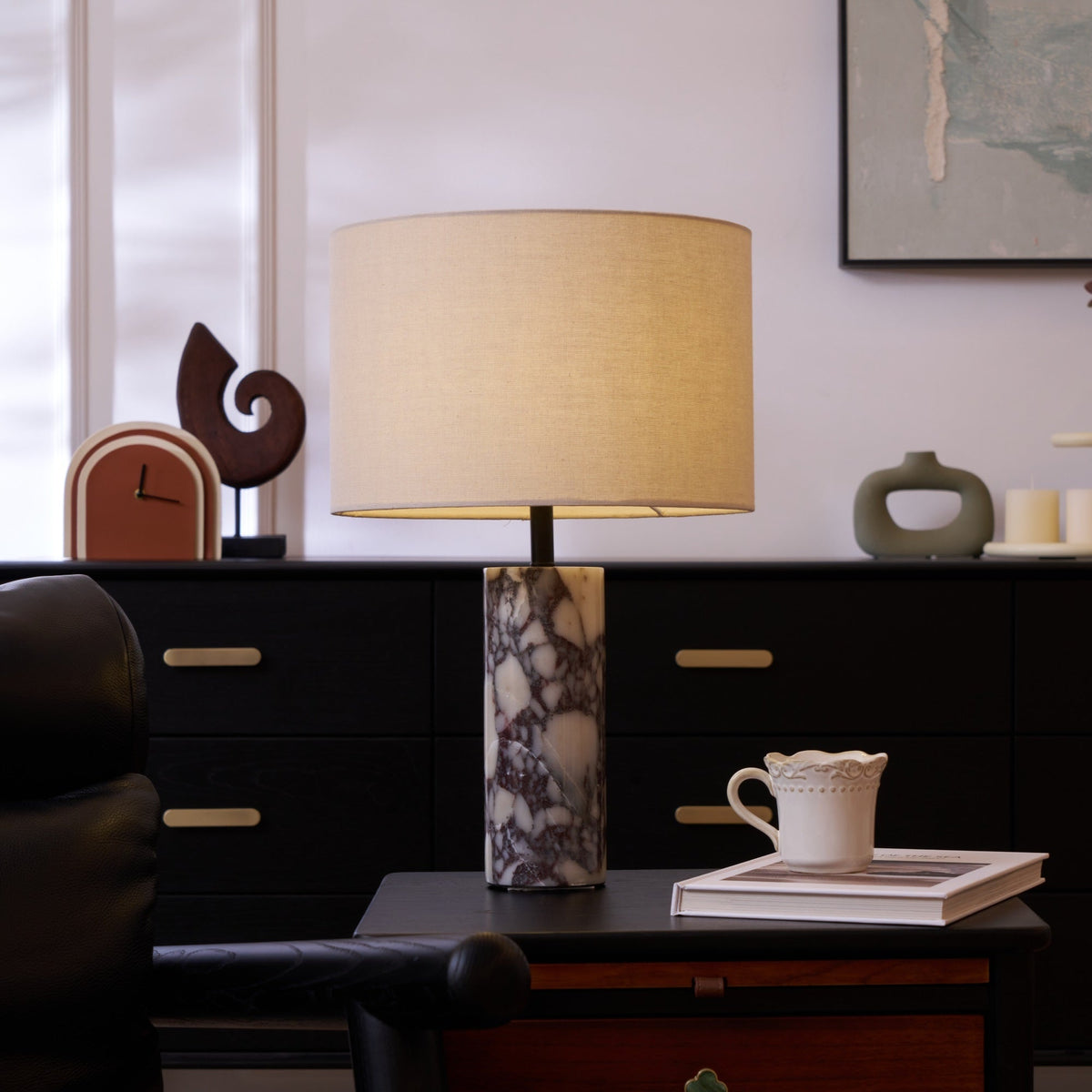 Vivo lámpara de mesa elegante de mármol