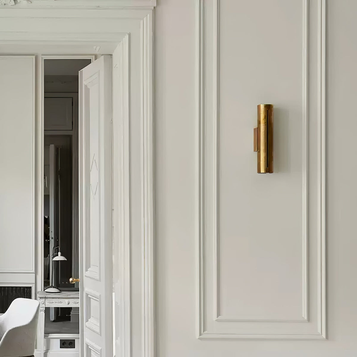 Avsilara aplique de pared moderno minimalista en latón con cilindro