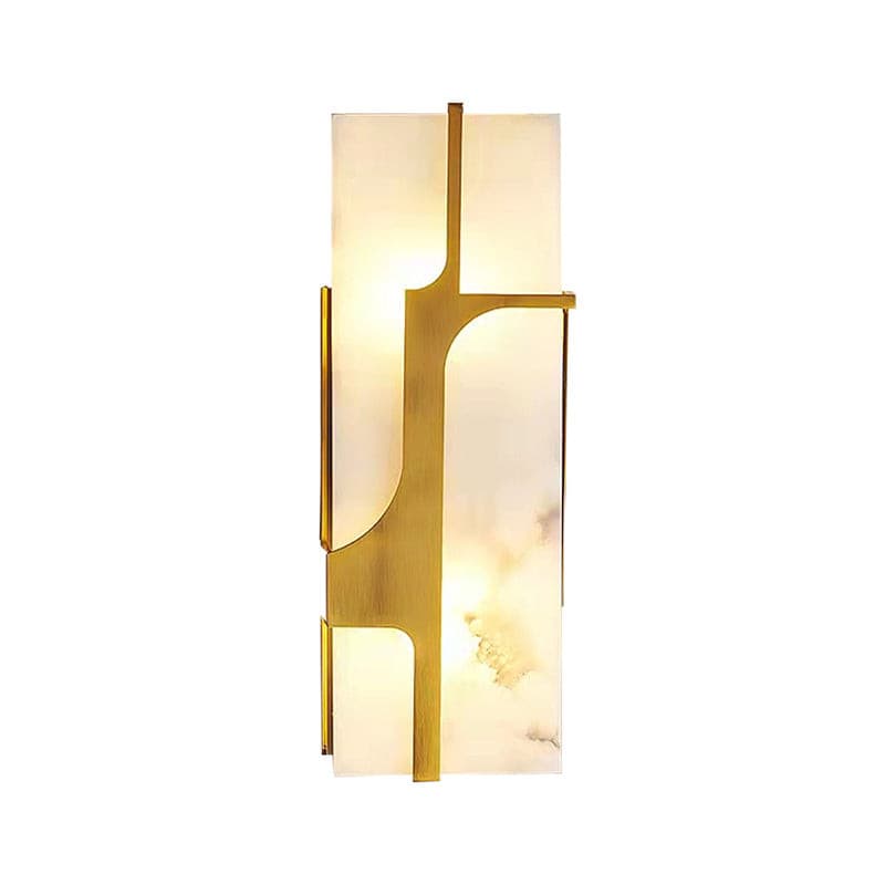 Ariel aplique de pared alabastro y latón Elegancia