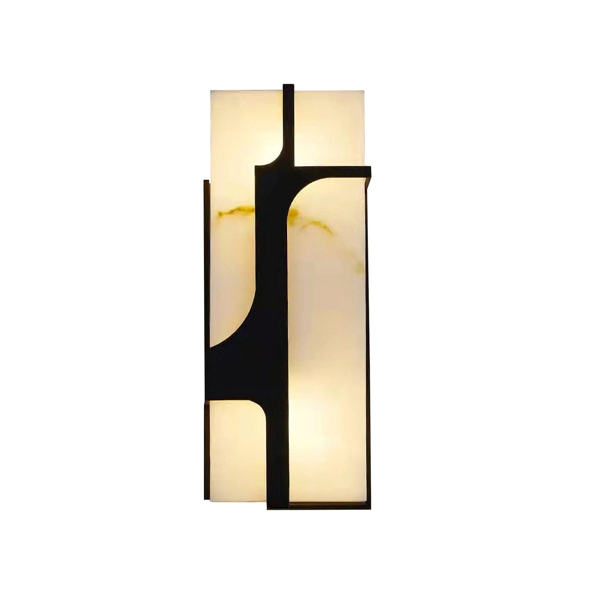 Ariel aplique de pared alabastro y latón Elegancia