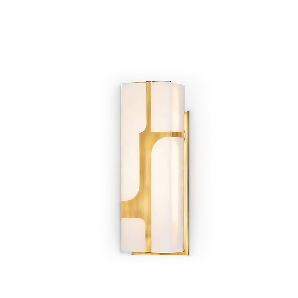Ariel aplique de pared alabastro y latón Elegancia