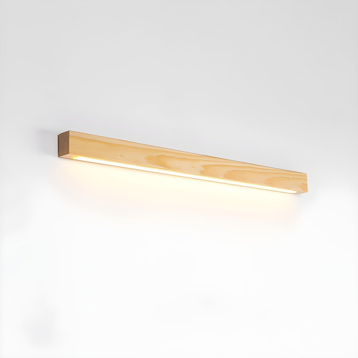 Lustra Lámpara Pared Lineal Minimalista Madera