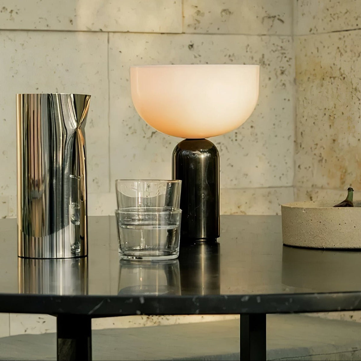 Vicky lámpara de mesa minimalista de mármol