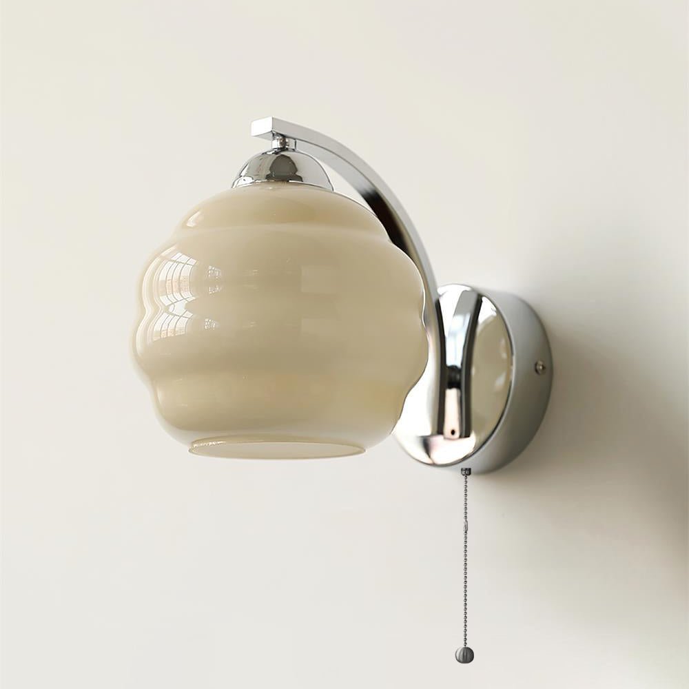 Jasenor aplique de pared de arte nórdico en vidrio premium