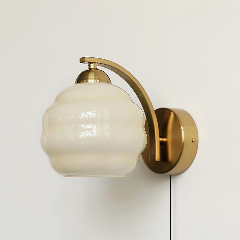 Eiraaine aplique de pared Art Deco vidrio Cromo