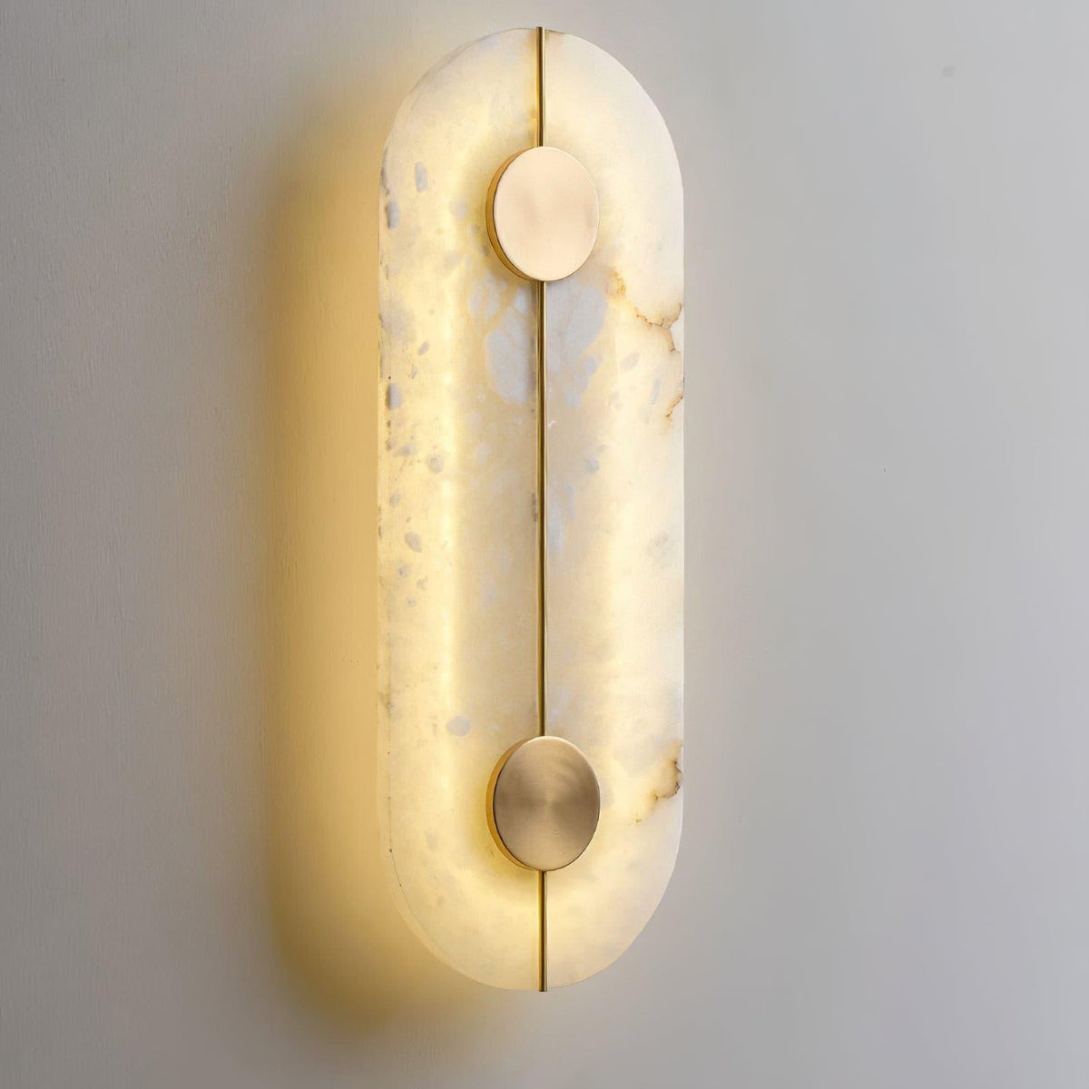 Citheira aplique de pared minimalista en alabastro