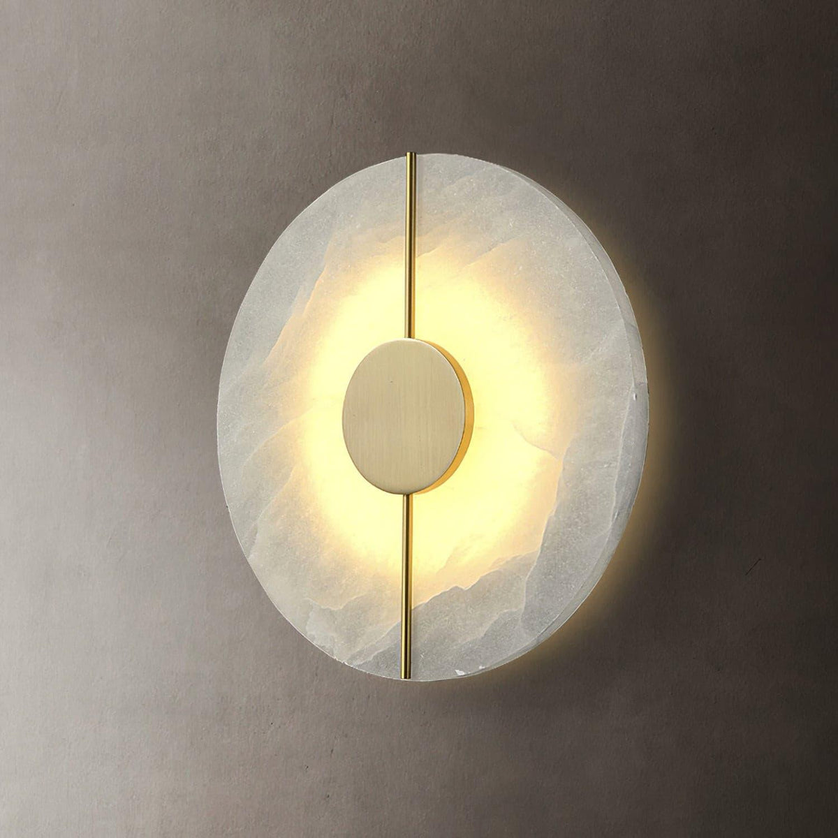 Citheira aplique de pared minimalista en alabastro