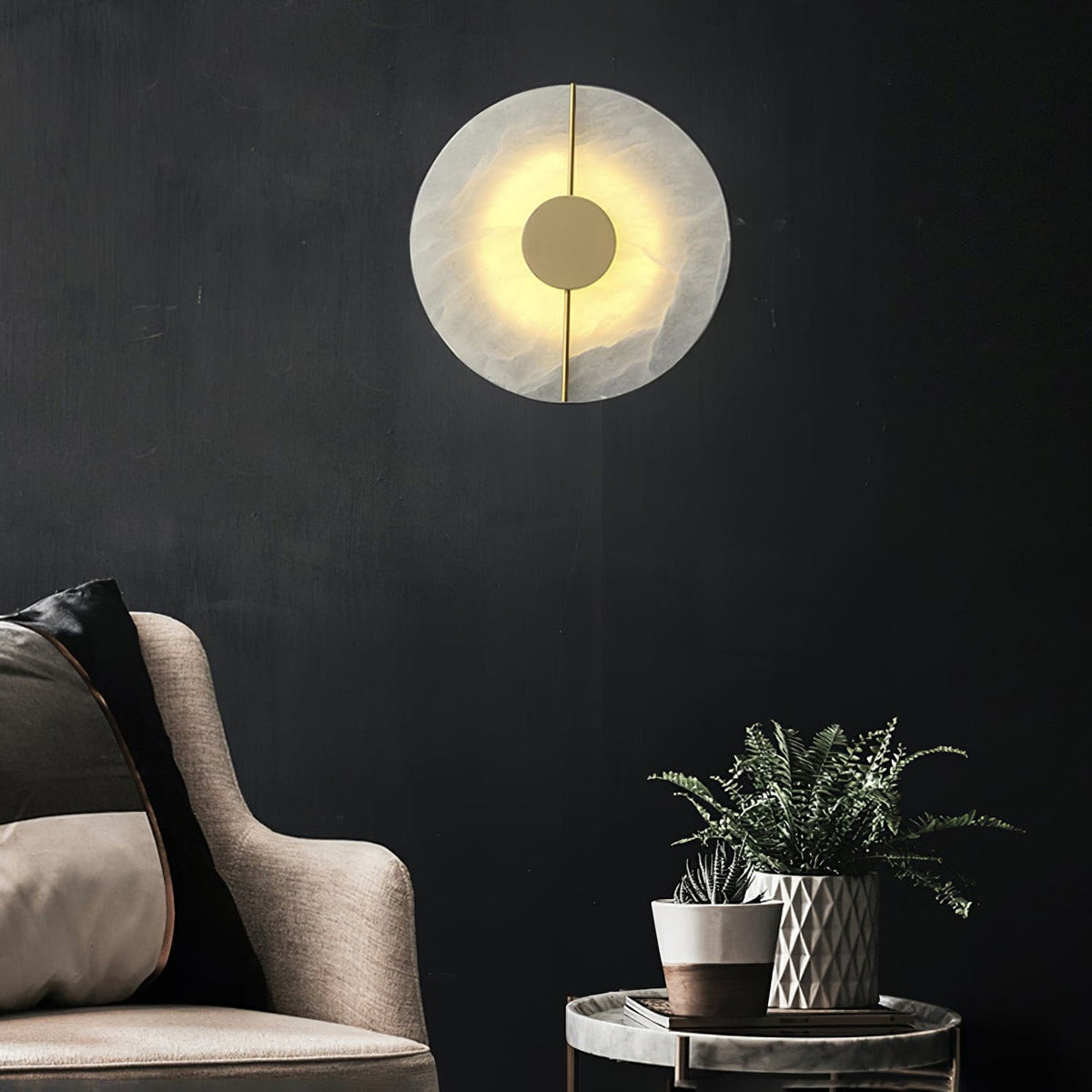 Aplique de pared Artístico Dolomite cobre estilo