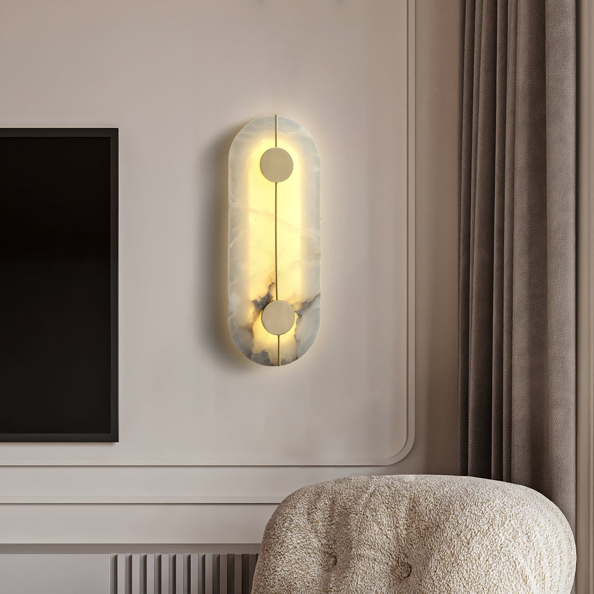 Aplique de pared Artístico Dolomite cobre estilo