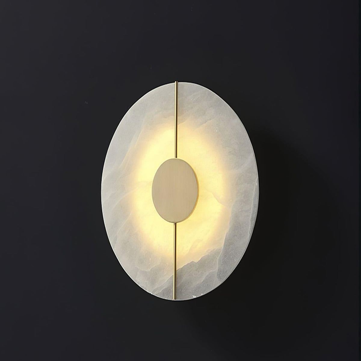 Citheira aplique de pared minimalista en alabastro