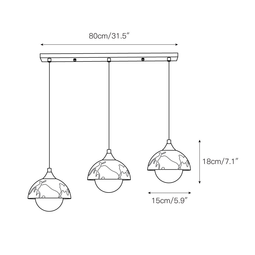 Tavon lámpara colgante moderna minimalista de mármol