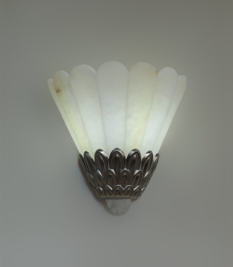 Marbe aplique de pared Vintage alabastro con pétal