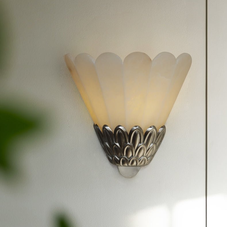 Marbe aplique de pared Vintage alabastro con pétal