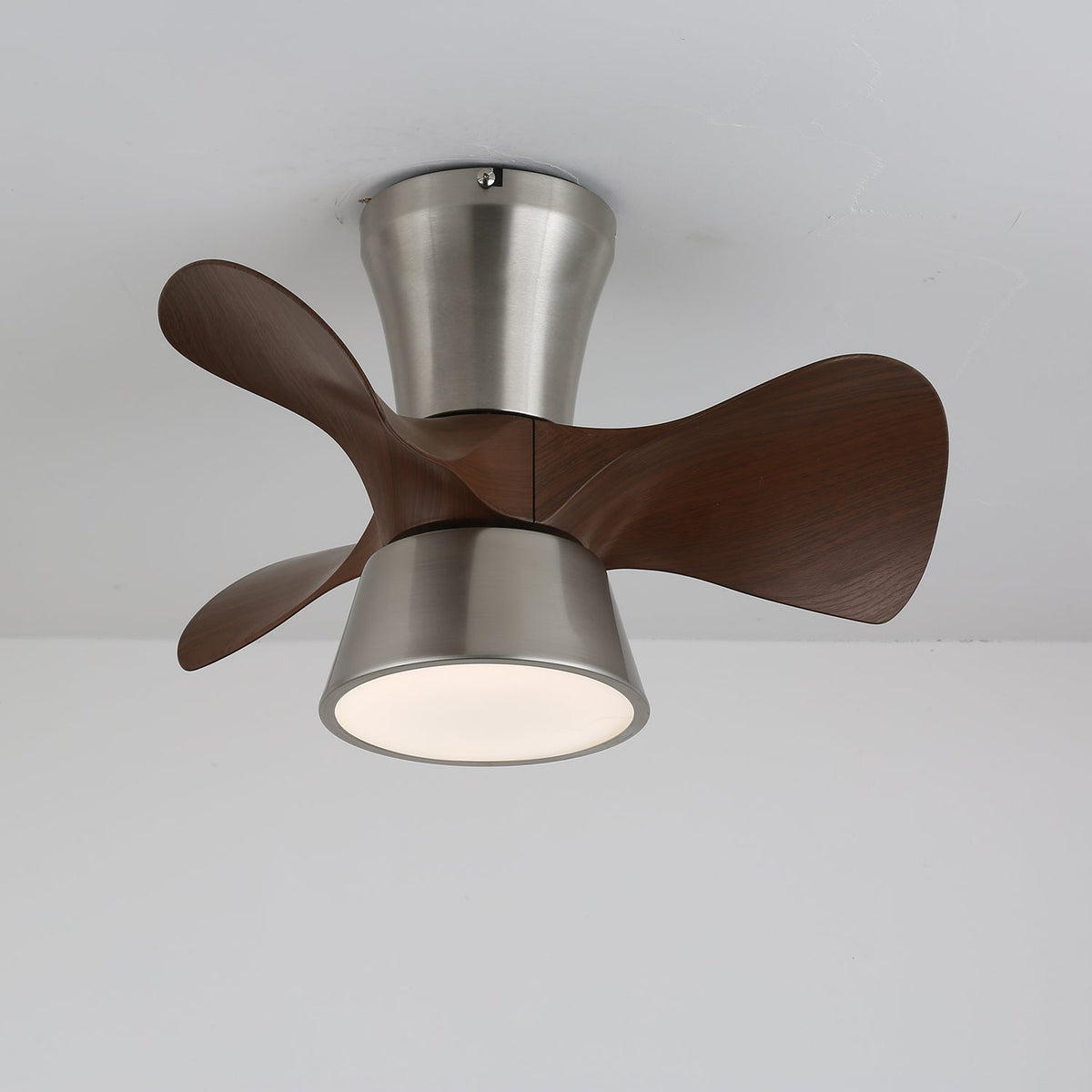 Nera ventilador de techo con luz moderno de madera